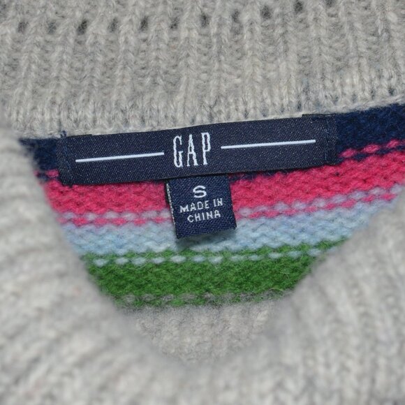Womens Gap Multicolor Striped Sweater Size S (100% lamb wool) - Picture 3 of 3
